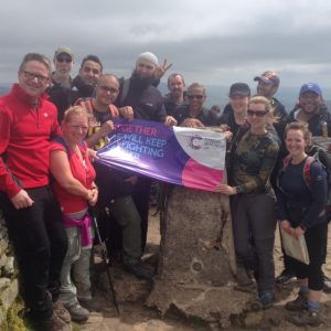 Leeds Federated Housing workers completing the 3 Peaks challenge